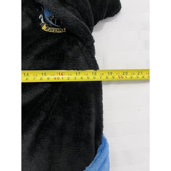 EUC P.jammy Harry Potter Ravenclaw Hoody Bath Robe Medium(12-14)  Black Blue - Picture 8 of 8